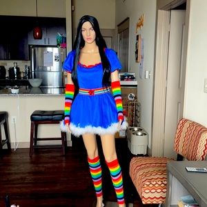 Women’s RAINBOW 🌈 BRIGHT HALLOWEEN COSTUME